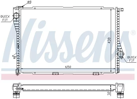 Nissens 60648 Радиатор охлаждения двигателя