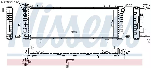 Nissens 609881 Радіатор охолодження двигуна