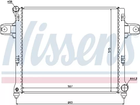 Nissens 61022 Радіатор охолодження двигуна