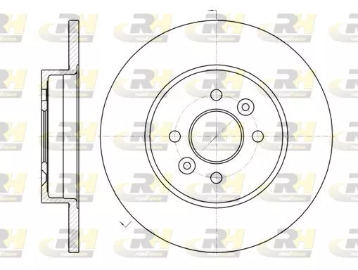 ROADHOUSE 6117600 Гальмівні диски