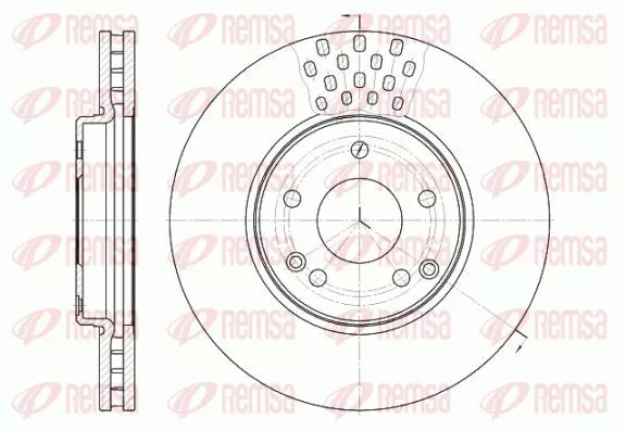 Remsa 61225.10 Тормозные диски