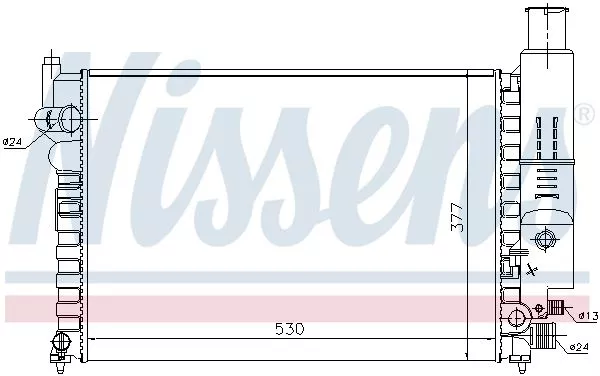 Nissens 61230 Радіатор охолодження двигуна