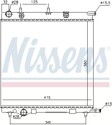 Nissens 61284 Радіатор охолодження двигуна