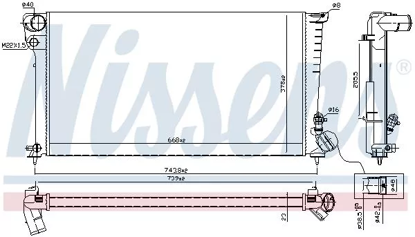 Nissens 61315 Радиатор охлаждения двигателя