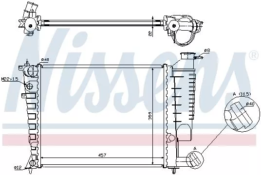 Nissens 613671 Радиатор охлаждения двигателя