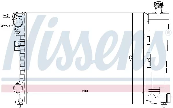 Nissens 61396 Радиатор охлаждения двигателя