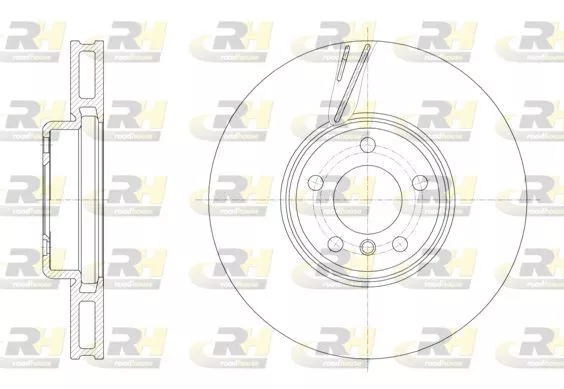 ROADHOUSE 6155210 Гальмівні диски