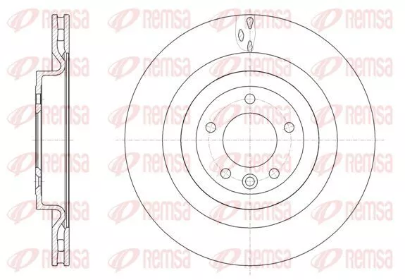 Remsa 61612.10 Тормозные диски