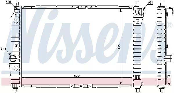 Nissens 61645 Радиатор охлаждения двигателя