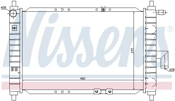 Nissens 61646 Радіатор охолодження двигуна