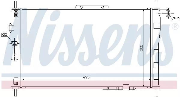 Nissens 61656 Радиатор охлаждения двигателя