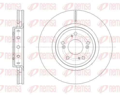 Remsa 61658.10 Тормозные диски