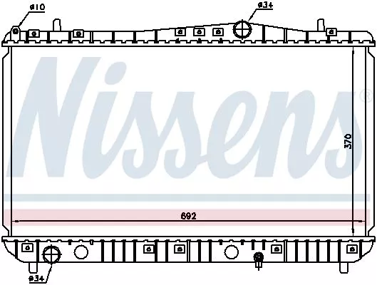 Nissens 61664 Радіатор охолодження двигуна