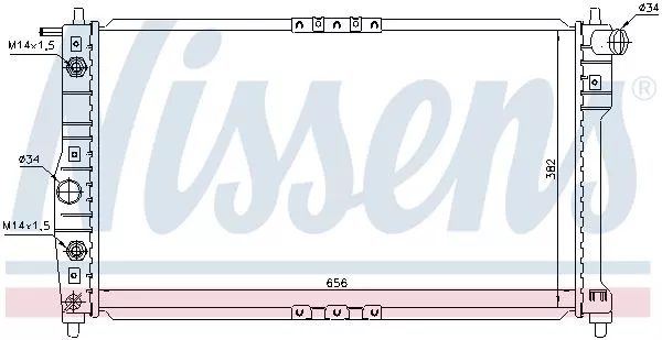 Nissens 616671 Радиатор охлаждения двигателя