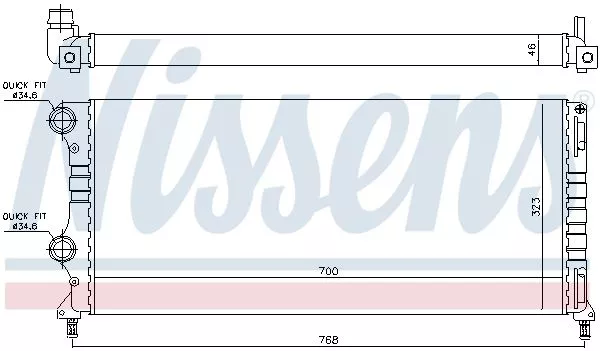 Nissens 61765 Радіатор охолодження двигуна