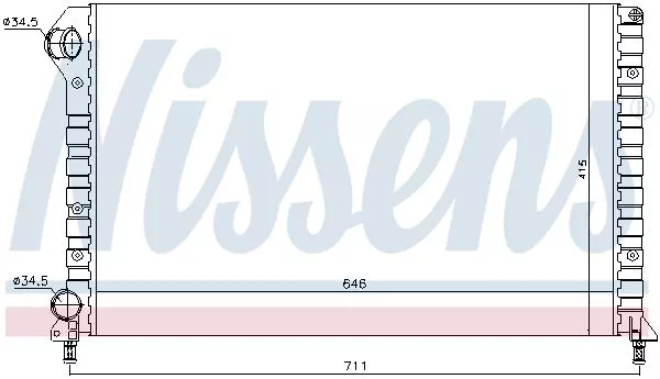 Nissens 61766 Радиатор охлаждения двигателя