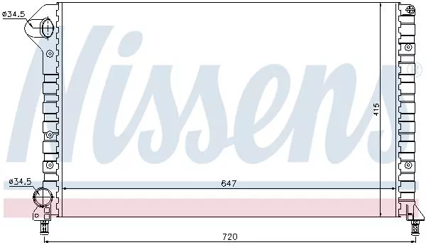 Nissens 61767 Радиатор охлаждения двигателя