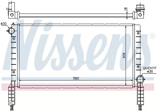 Nissens 61768 Радіатор охолодження двигуна