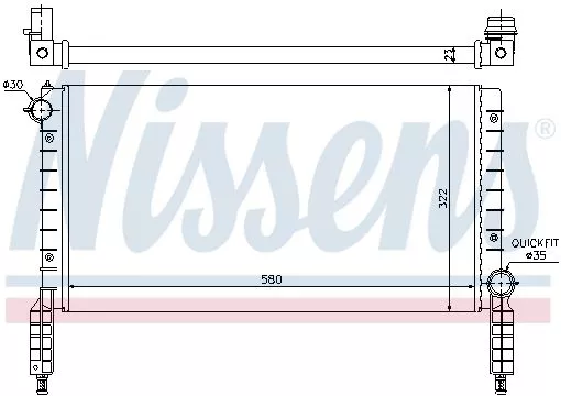 Nissens 61769 Радиатор охлаждения двигателя