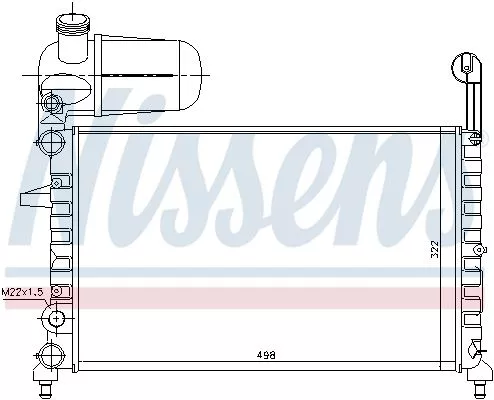 Nissens 61844 Радіатор охолодження двигуна