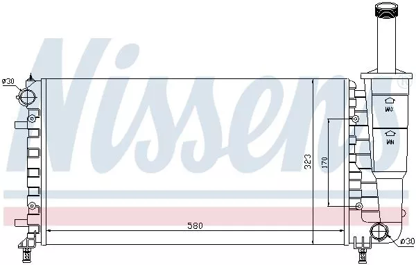 Nissens 61888 Радиатор охлаждения двигателя