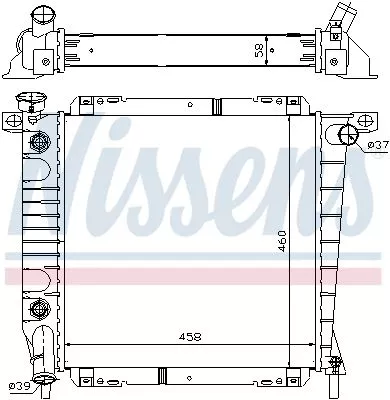 Nissens 620671 Радиатор охлаждения двигателя