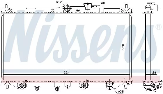 Nissens 622831 Радиатор охлаждения двигателя