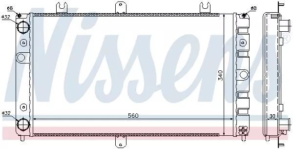 Nissens 623553 Радіатор охолодження двигуна