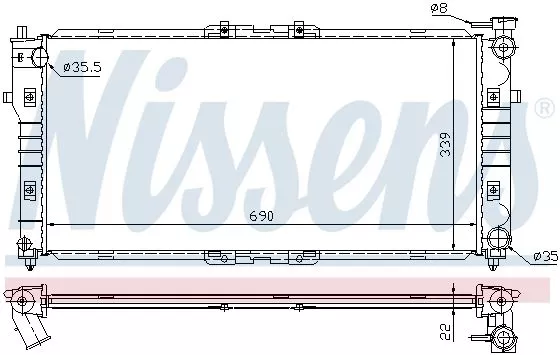 Nissens 62392A Радиатор охлаждения двигателя