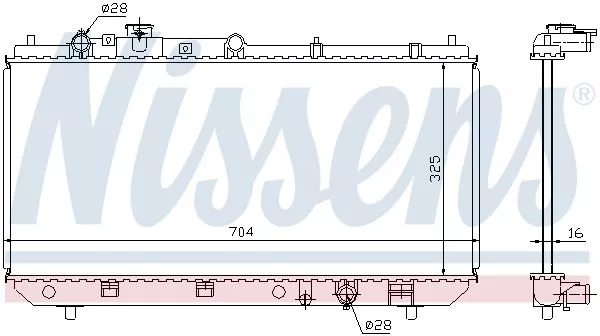 Nissens 62403 Радиатор охлаждения двигателя