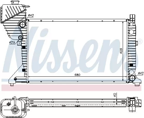 Nissens 62519A Радіатор охолодження двигуна