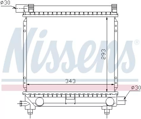 NISSENS 62551 Радиатор охлаждения двигателя