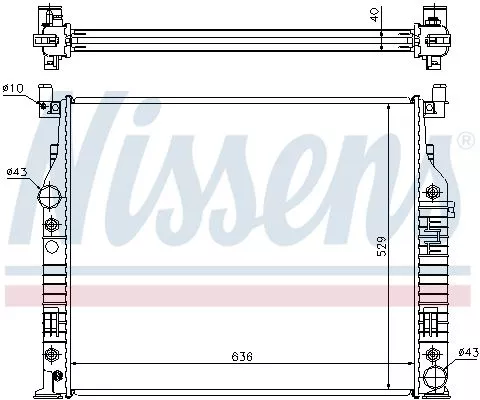 Nissens 62576A Радиатор охлаждения двигателя