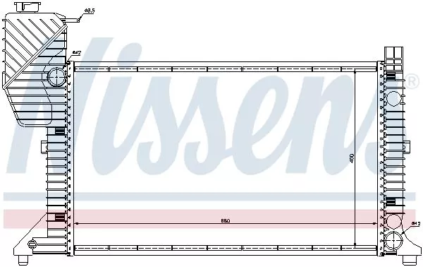 Nissens 62664A Радиатор охлаждения двигателя