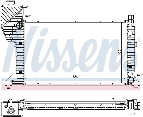 Nissens 62685A Радиатор охлаждения двигателя