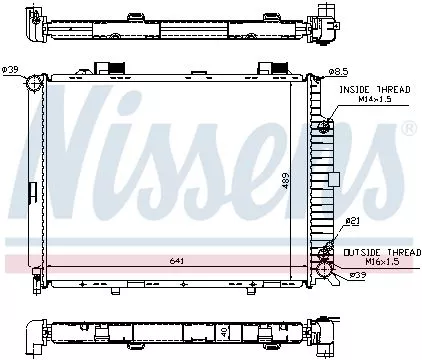 Nissens 62689A Радиатор охлаждения двигателя