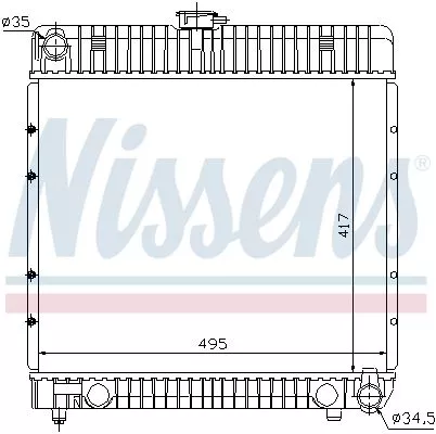 Nissens 62710 Радіатор охолодження двигуна