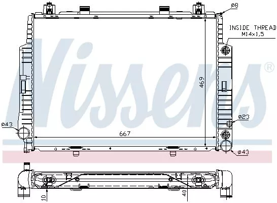 Nissens 62716A Радиатор охлаждения двигателя