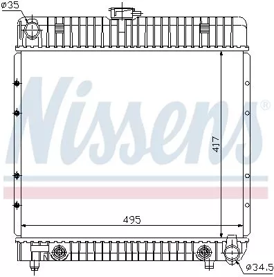 Nissens 62740 Радіатор охолодження двигуна