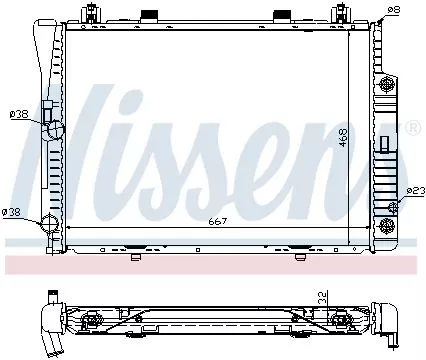 Nissens 62746A Радиатор охлаждения двигателя