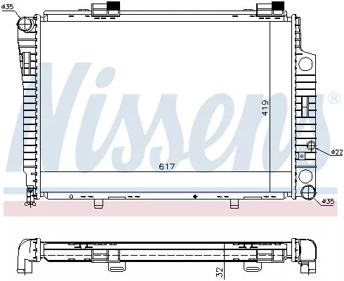 Nissens 62750A Радиатор охлаждения двигателя