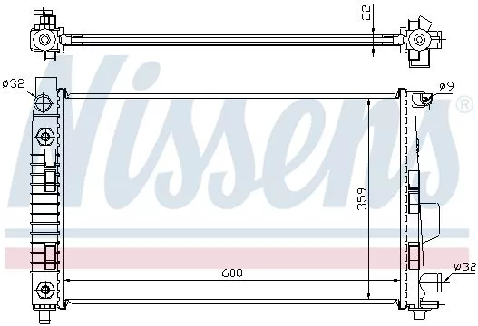 Nissens 62781A Радиатор охлаждения двигателя