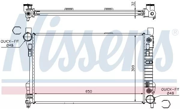 Nissens 62786A Радиатор охлаждения двигателя