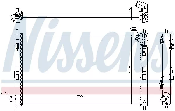 Nissens 628952 Радиатор охлаждения двигателя