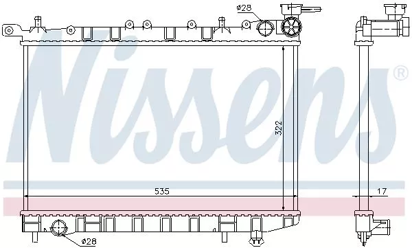 Nissens 62949 Радиатор охлаждения двигателя