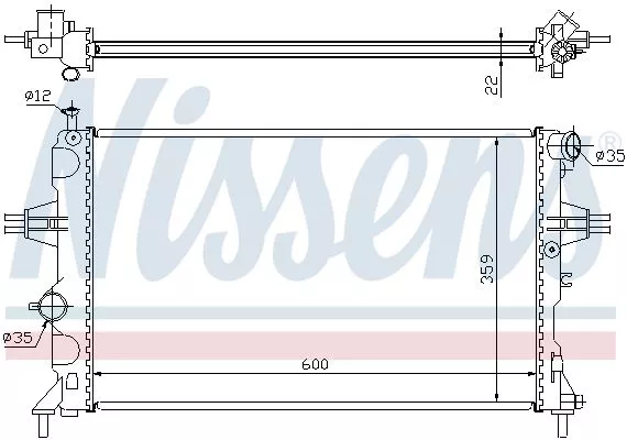 Nissens 630041 Радиатор охлаждения двигателя