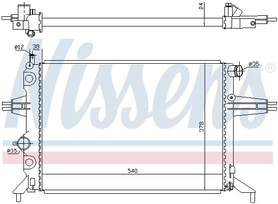 Nissens 63005A Радіатор охолодження двигуна