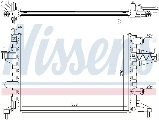 Nissens 63007 Радіатор охолодження двигуна
