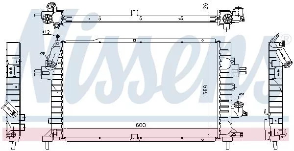 Nissens 63029A Радіатор охолодження двигуна