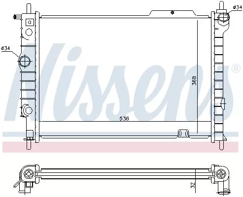 Nissens 63059 Радіатор охолодження двигуна